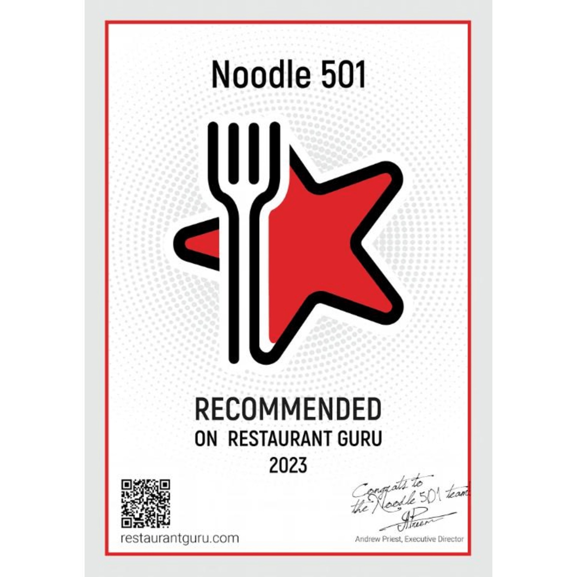 Recommended on Restaurant Guru 2023